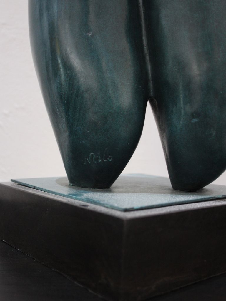 Bronzen Beeld - Abstracte Dikke Dame