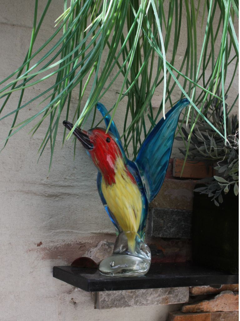 Murano Glass Style Sculptuur - Ijsvogel