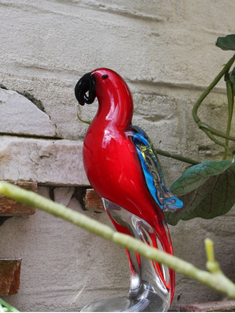 Murano Glass Style Sculptuur - Papagaai