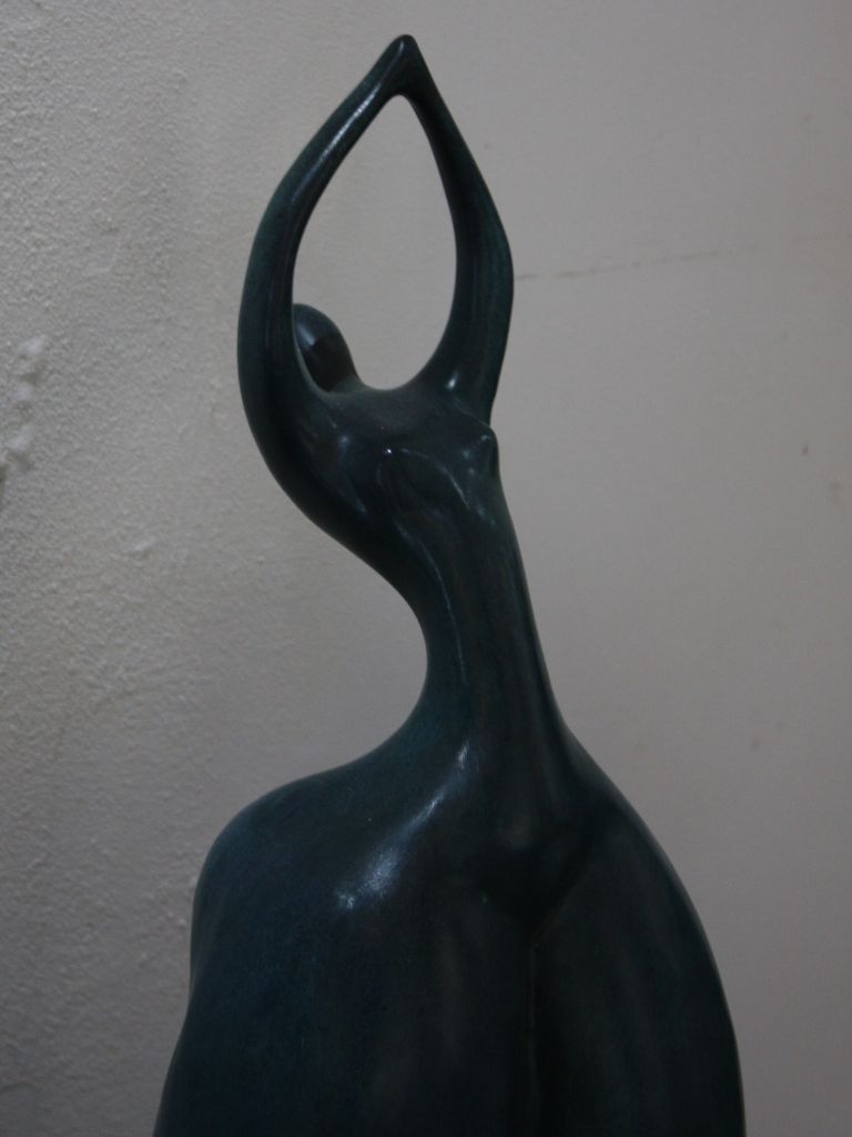 Bronzen Beeld - Abstracte Dikke Dame