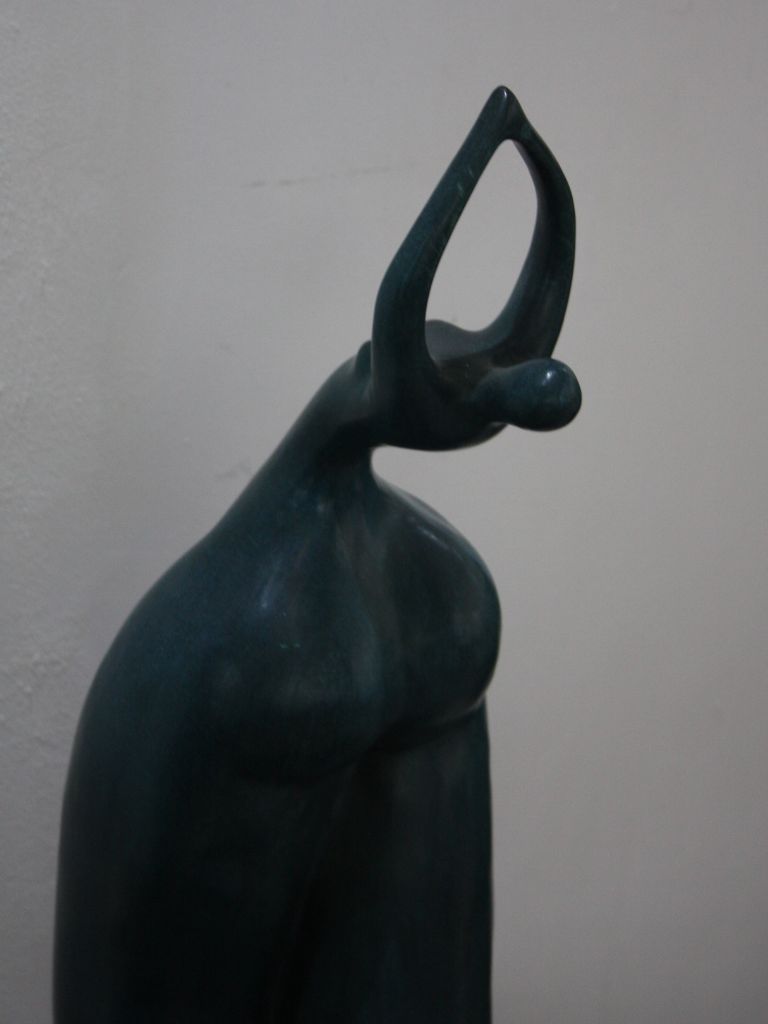 Bronzen Beeld - Abstracte Dikke Dame