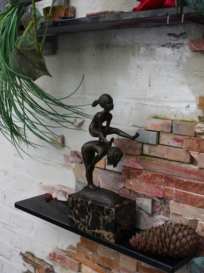 Bronzen Beeld - Spelende Kinderen