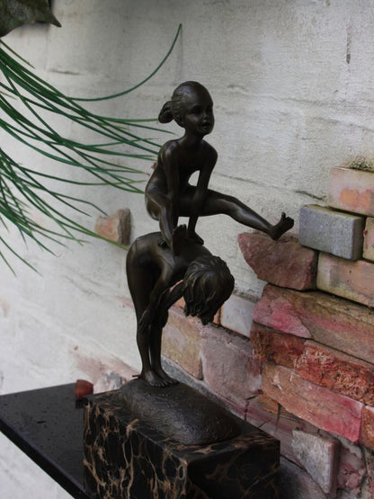 Bronzen Beeld - Spelende Kinderen