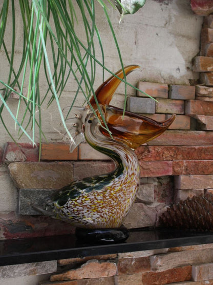 Murano Glass Style Sculptuur -  Aalscholver