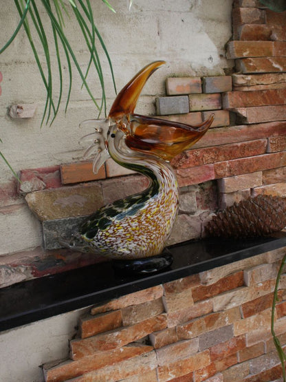 Murano Glass Style Sculptuur -  Aalscholver