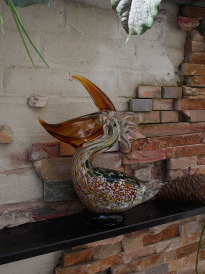 Murano Glass Style Sculptuur -  Aalscholver