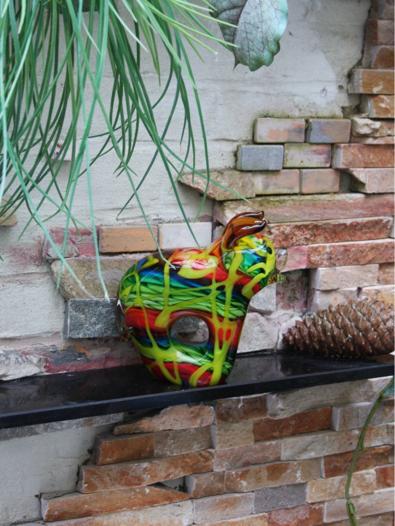 Murano Glass Style Sculptuur - Kleurrijke Varken